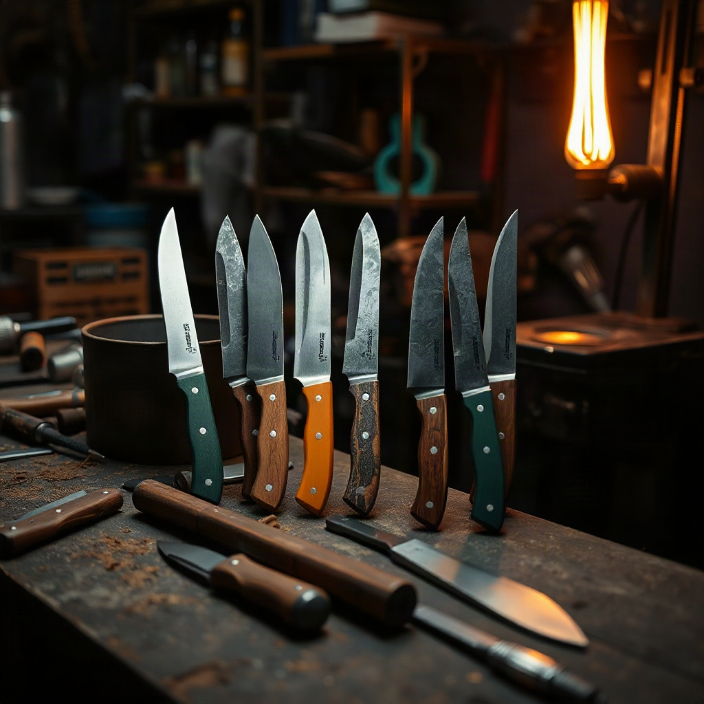Patterns and calipers on a workbench